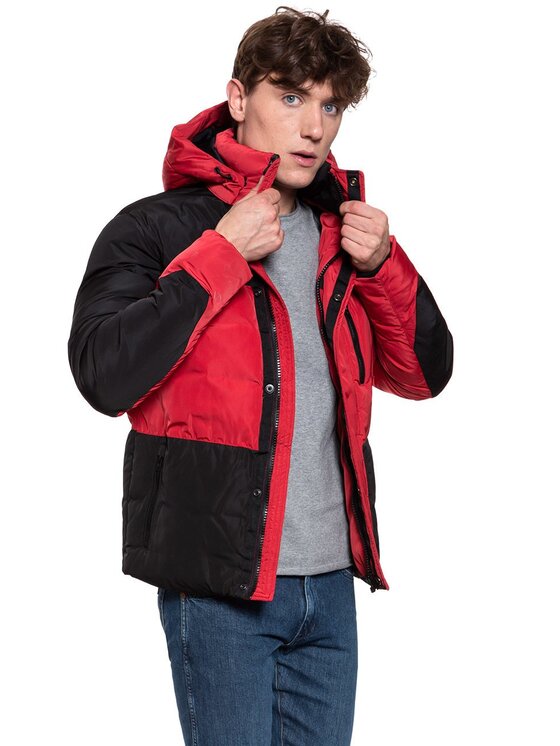Wrangler Kurtka zimowa PROTECTOR JACKET Czarny Regular Fit Modivo.pl