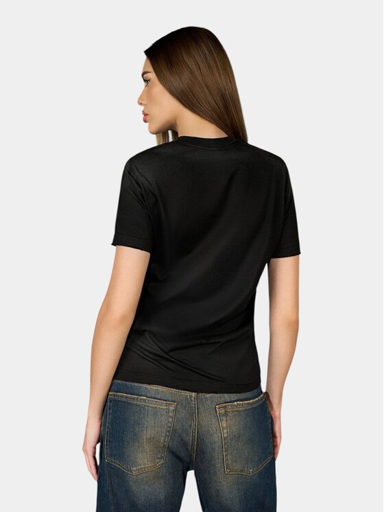 MADE BY SOCIETY MADE BY SOCIETY T-Shirt Tricou EVENT - T27362 Czarny Basic Fit