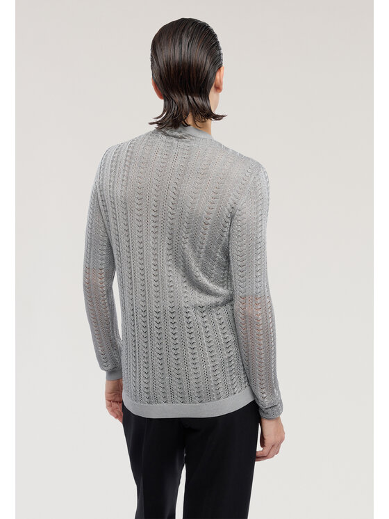 Trussardi Trussardi Sweter M7976001217N003 Szary Regular Fit
