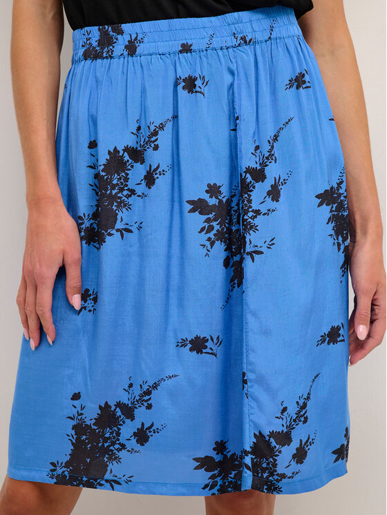 Kaffe Kaffe Trapez suknja Gilla 10507327 Plava A-Line Fit