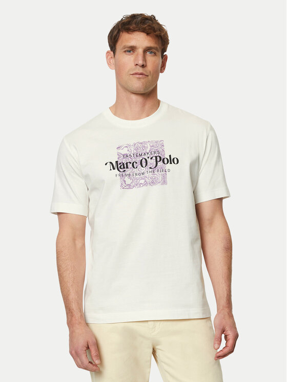 Marc O'Polo Tricou 423 2012 51076 Écru Regular Fit