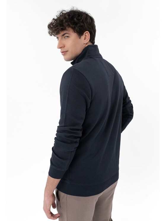 Volcano Volcano Bluza B-STRIPE Niebieski Regular Fit