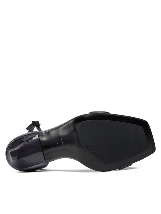 Calvin Klein Calvin Klein Sandali Geo Stil Square Sandal 90-Pearl HW0HW01993 Nero