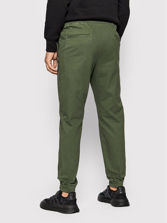 Joggers Twill Cuffed 215193 Verde Custom Fit