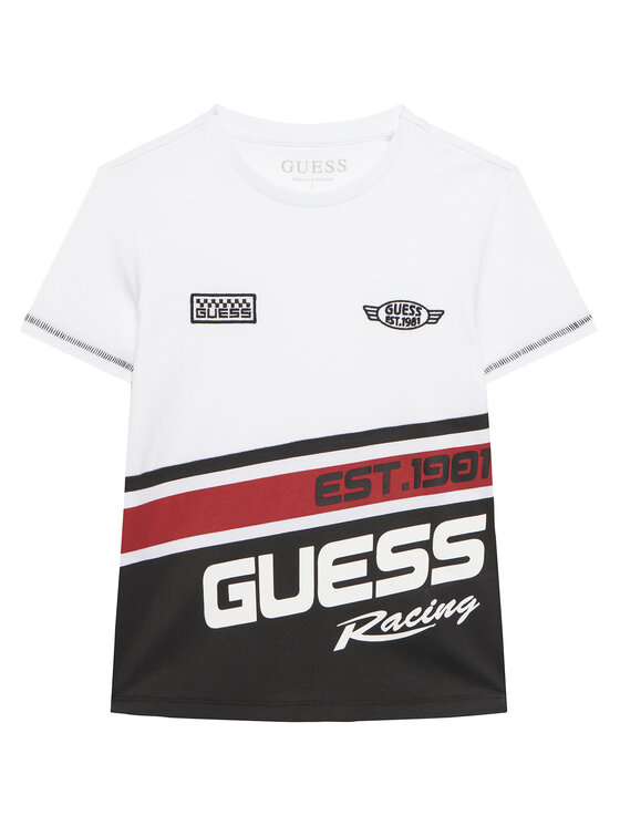 Guess Tricou N6RI06 K8HM4 Alb Regular Fit