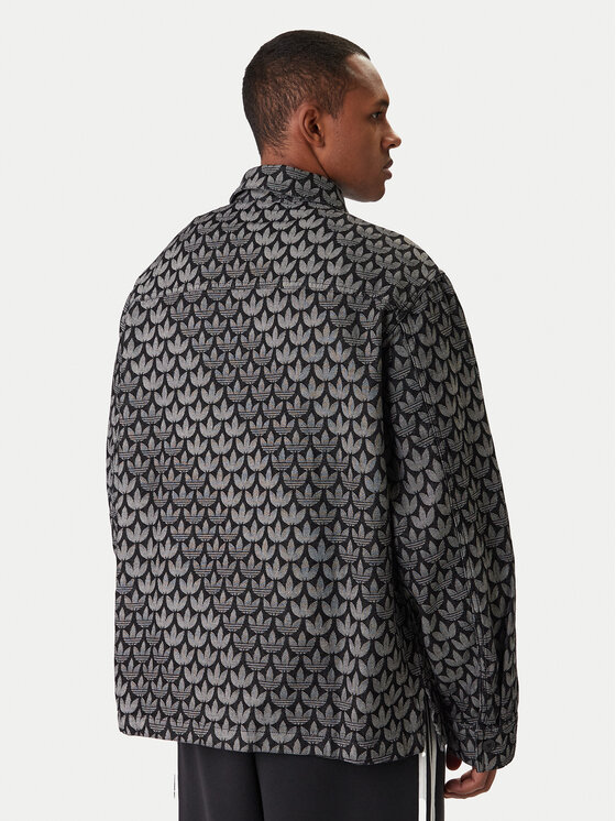 adidas adidas Τζιν πουκάμισο Monogram KC6379 Γκρι Loose Fit