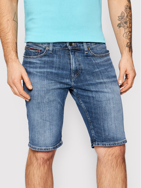 Tommy Jeans Short en jean Scanton DM0DM10558 Bleu marine Slim Fit •  Modivo.fr