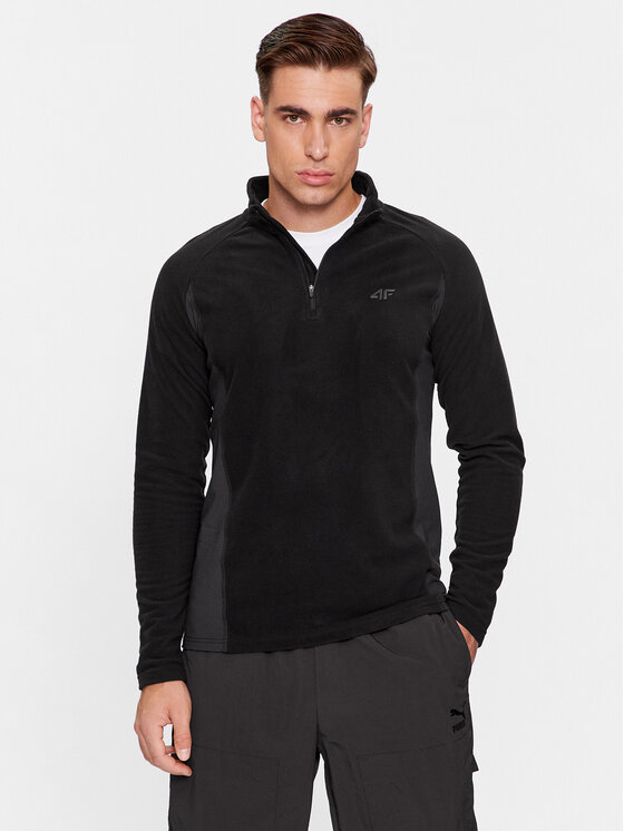 4F 4F Termoaktiivne aluspesu ülemine osa 4FAW23UFLEM035 Must Slim Fit