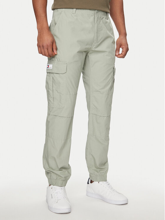 Tommy Jeans Jogger nohavice Ethan DM0DM18342 Sivá Regular Fit