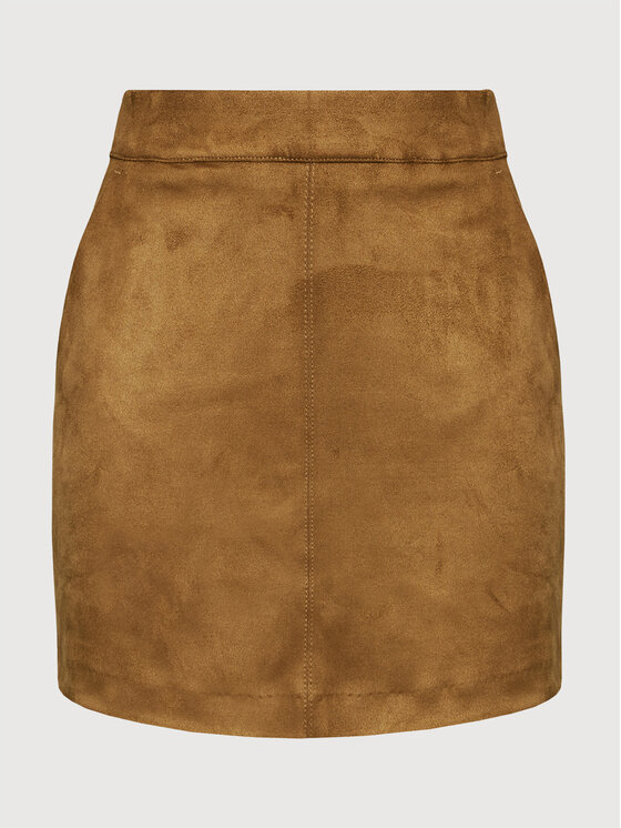 Vero Moda Vero Moda Spódnica mini Donnadina 10210430 Brązowy Regular Fit