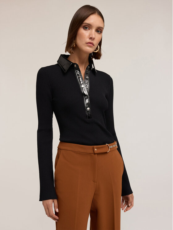 Motivi Motivi Cardigan M462W003562N033 Nero Slim Fit