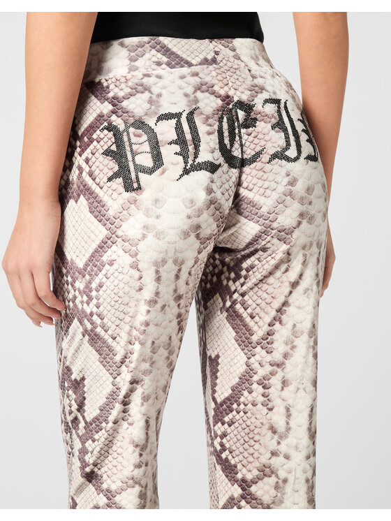 PHILIPP PLEIN PHILIPP PLEIN Spodnie dresowe 27897 Beżowy Jogger Fit