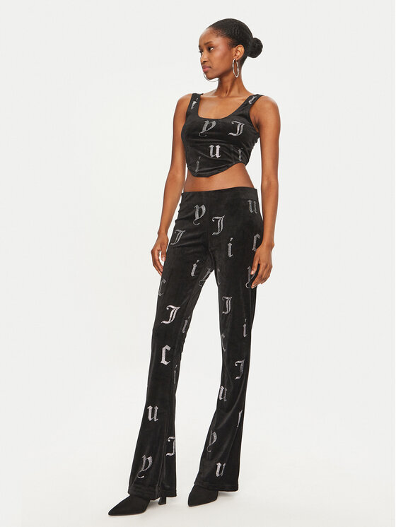 Juicy Couture Juicy Couture Pantaloni da tuta Briah JCMBJ224253 Nero Flared Leg