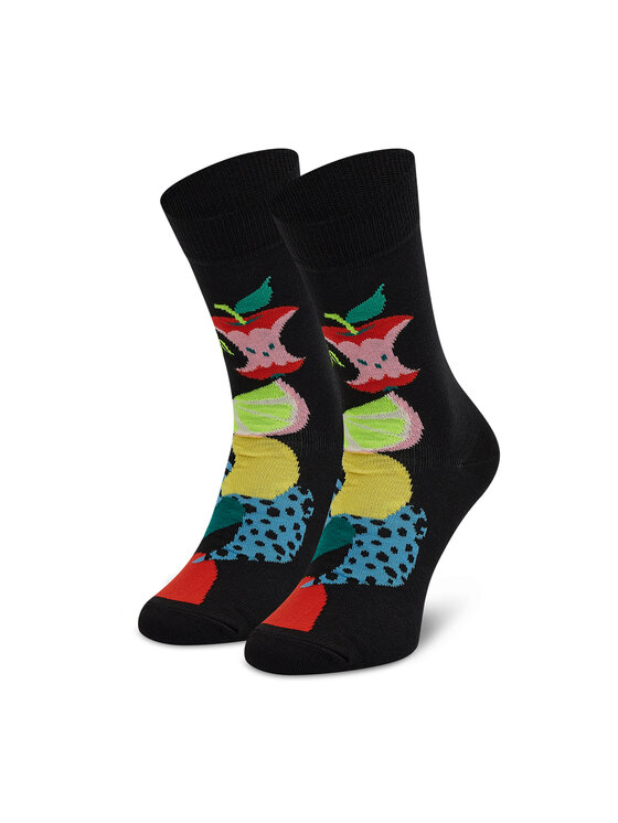 Șosete Înalte Unisex Happy Socks FRU01-9300 Negru