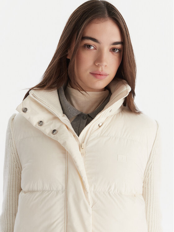 Tommy Hilfiger Tommy Hilfiger Pehelykabát Modern WW0WW45738 Ekru Regular Fit