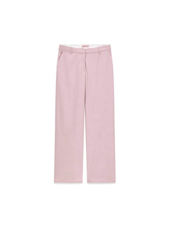 Guess Guess Spodnie materiałowe 183515 Różowy Slim Fit