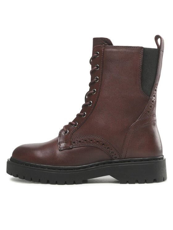 Geox Geox Schnürstiefeletten D Bleyze D D26QDD 00043 C7005 Dunkelrot