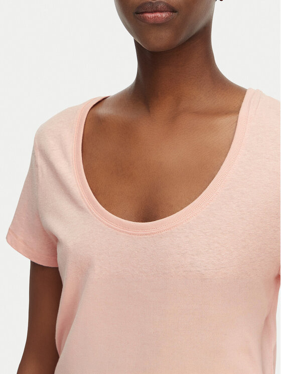 Tommy Hilfiger Tommy Hilfiger T-shirt WW0WW48705 Rosa chiaro Regular Fit