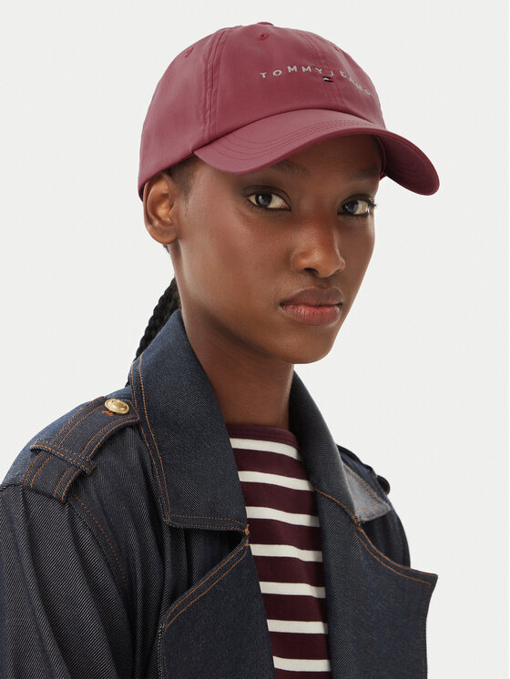Tommy Jeans Tommy Jeans Šiltovka Tjw Linear Logo 6 Panel Cap AW0AW16868 Červená