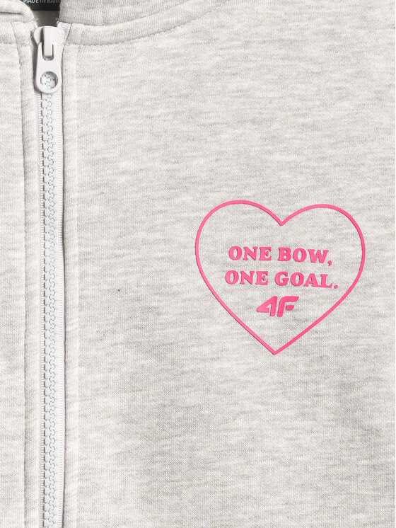 4F 4F Bluza BOW MOTION Szary Loose Fit