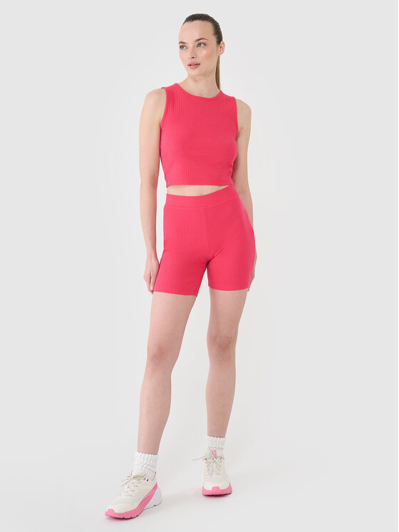 4F 4F Tank top MIDSHOP TEXTILE Różowy Slim Fit
