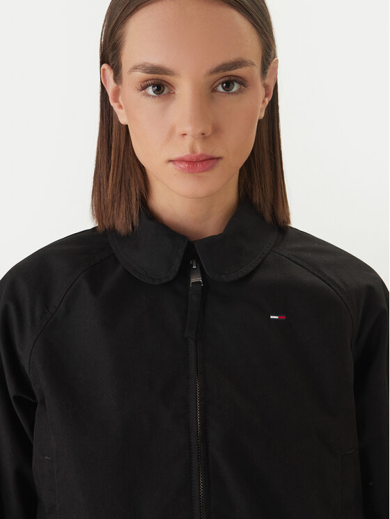 Tommy Jeans Tommy Jeans Bunda pro přechodné období DW0DW20403 Černá Regular Fit