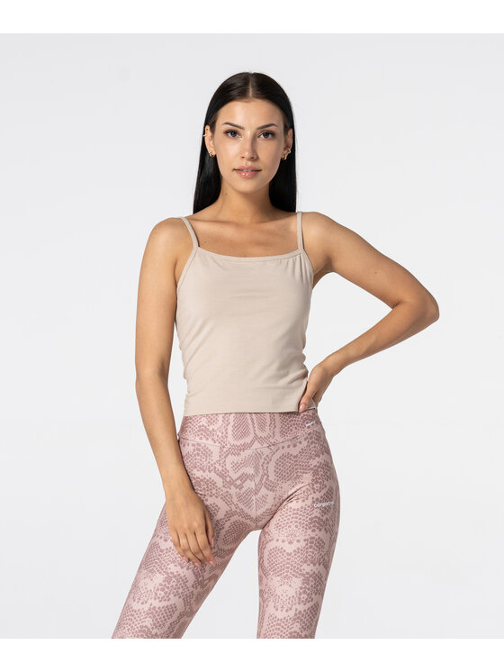 Carpatree Carpatree Top BasicTop Beżowy Fitted Fit