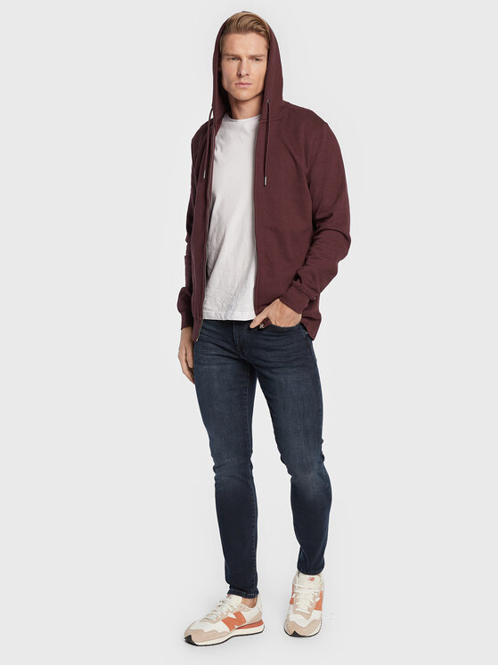 Felpa M-3020-SWH004 Bordeaux Regular Fit