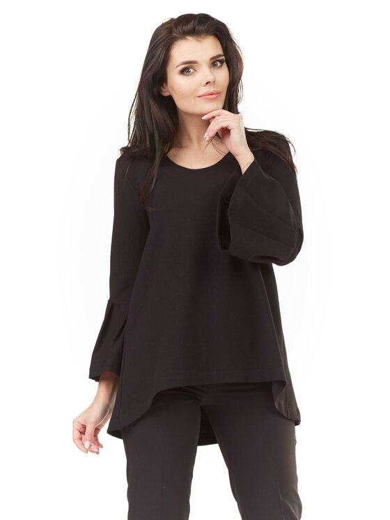 Infinite You Infinite You Bluzka M156 Czarny Basic Fit