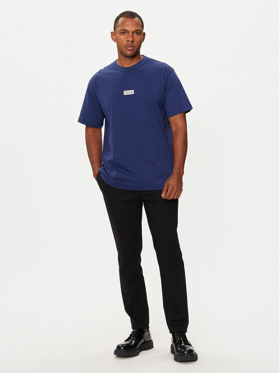 Versace Jeans Couture Versace Jeans Couture T-Shirt 77GAHT08 Granatowy Regular Fit