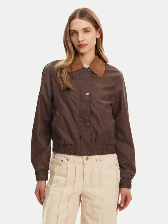 ONLY ONLY Geacă din imitație de piele Mountain 15335923 Maro Regular Fit