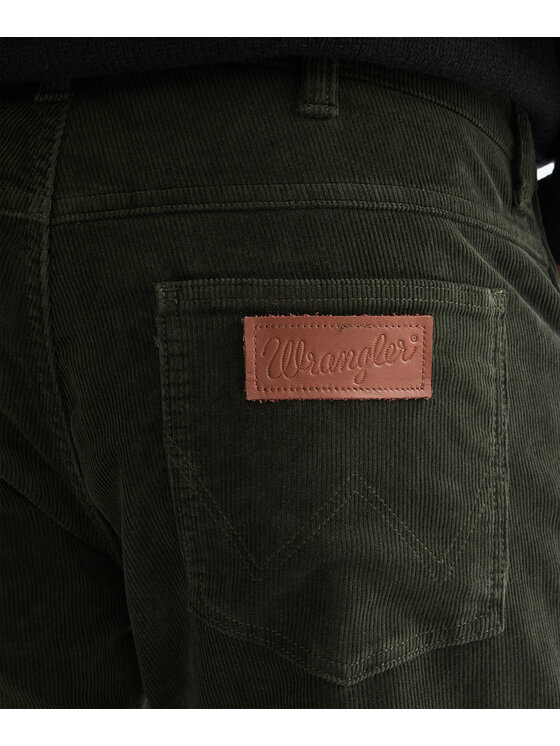 Wrangler Wrangler Spodnie materiałowe 112386858 Zielony ciemny Regular Fit