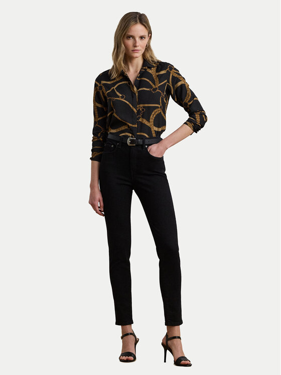 LAUREN RALPH LAUREN LAUREN RALPH LAUREN Сорочка 200970823001 Чорний Classic Fit