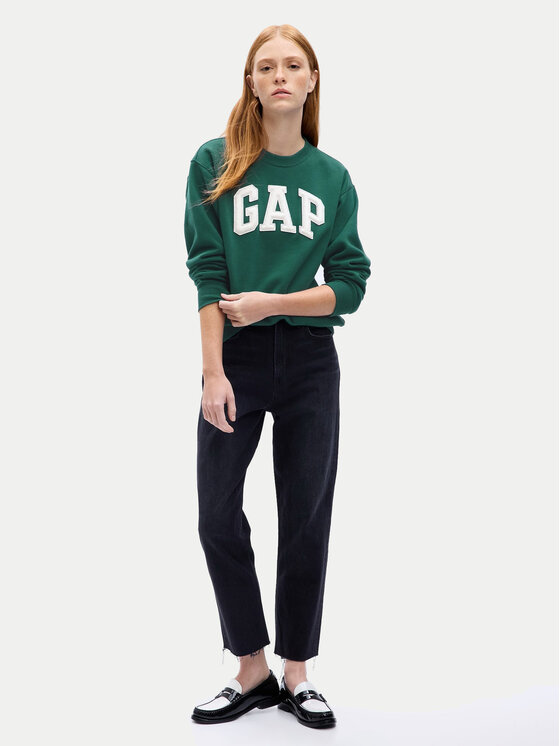 Gap Mikina 554936-21 Zelená Regular Fit