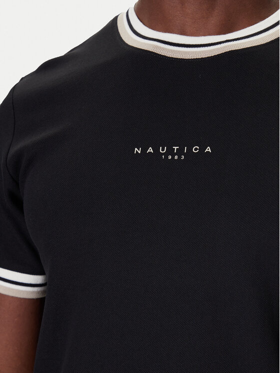 Nautica Nautica T-särk N1S03473 Must Regular Fit