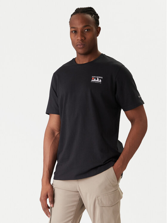 Columbia Columbia Tricou Explorers Canyon™ 2036451 Negru Regular Fit