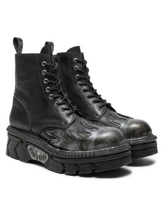 NEW ROCK NEW ROCK Bocanci M-MILI134C-S1 Negru