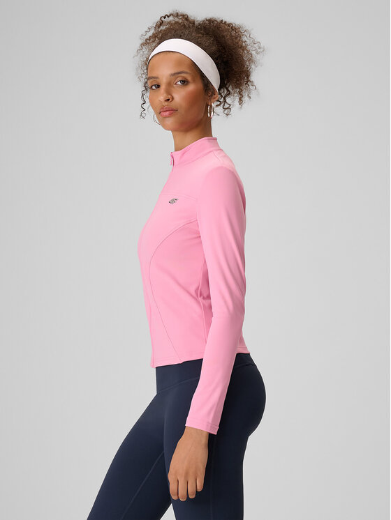 4F 4F Bluza DRAGONFLY Różowy jasny Slim Fit