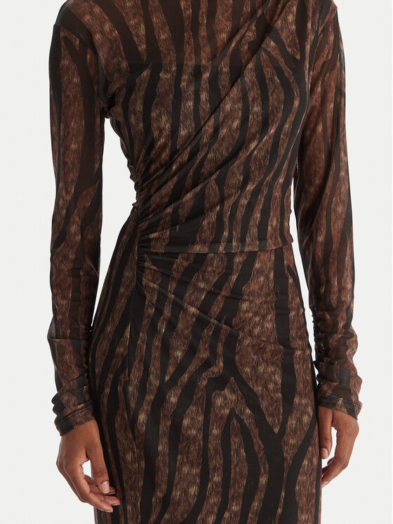 ACCESS FASHION ACCESS FASHION Kasdieninė suknelė 54-3352-0006 Ruda Slim Fit