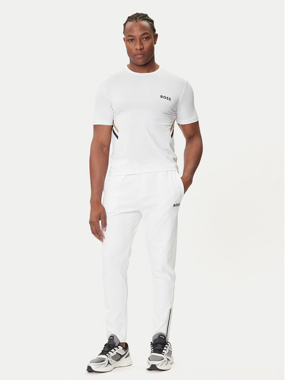 BOSS BOSS Majica Tech TOC 50543329 Bela Slim Fit
