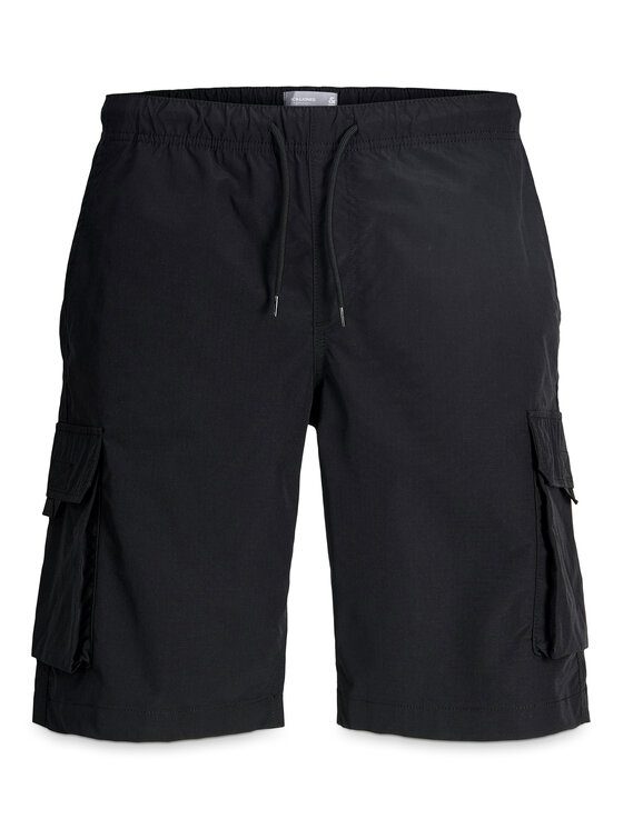 Jack & Jones Jack & Jones Pantaloncini di tessuto Cole Ivan 12288611 Nero Regular Fit
