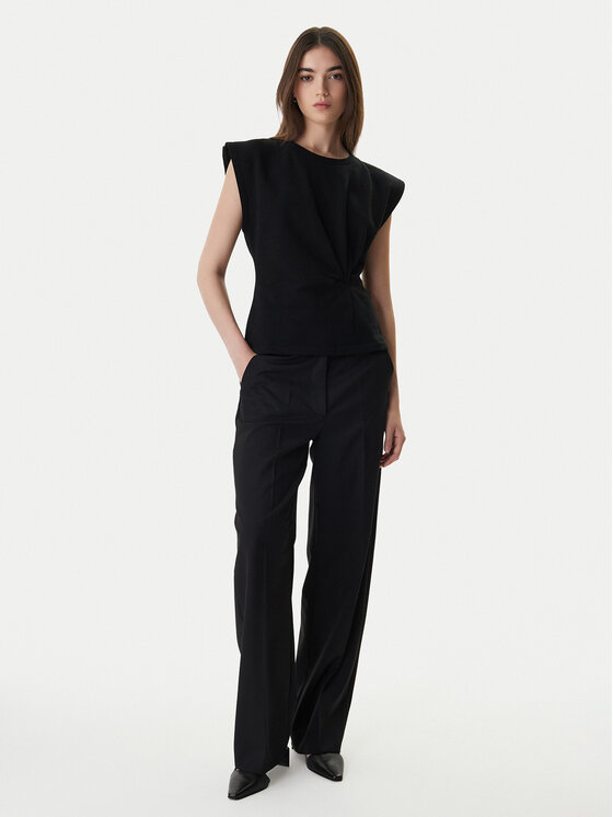 BOSS BOSS Tricou 50554276 Negru Regular Fit