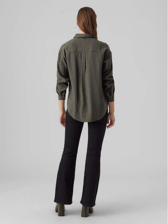 Vero Moda Vero Moda Риза Queeny 10295908 Сив Regular Fit
