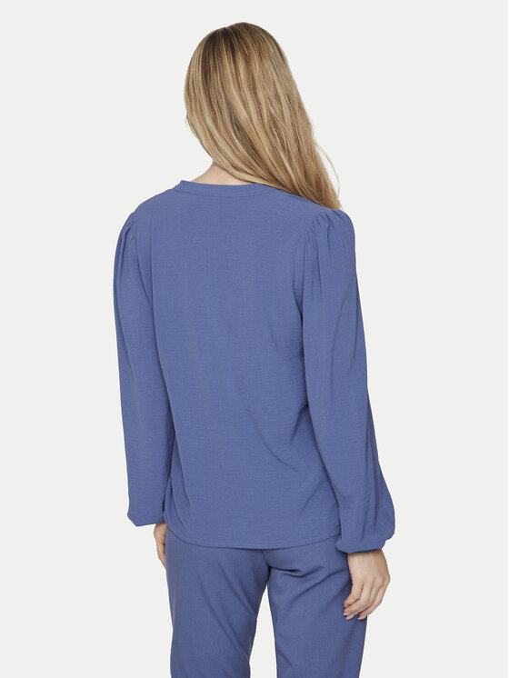Vila Vila Блуза Rella 14096986 Син Regular Fit