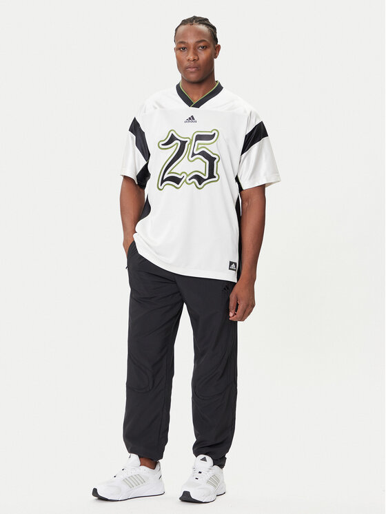 adidas adidas Tricou Football JY2762 Alb Oversize
