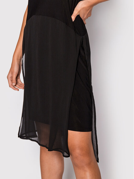 DKNY DKNY Letné šaty P22DAEJR Čierna Regular Fit