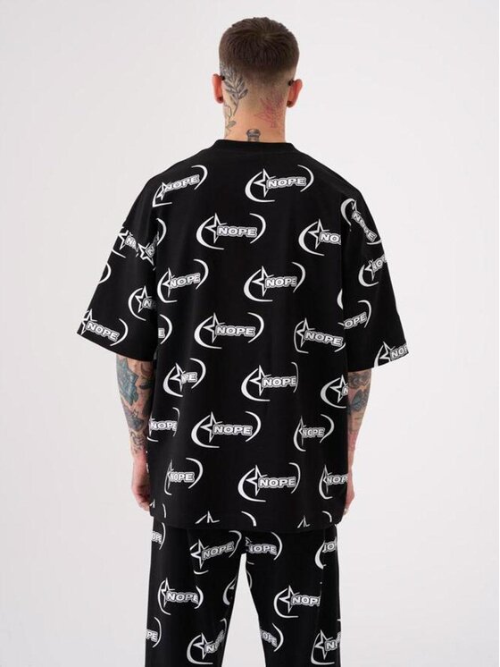 Machinist Machinist T-Shirt Koszulka Z Krótkim Rękawem Męska Czarna Machinist Nope M Czarny Oversize