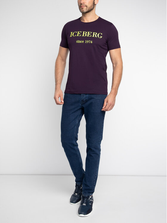 Iceberg Iceberg Tricou F01463317656 Violet Regular Fit