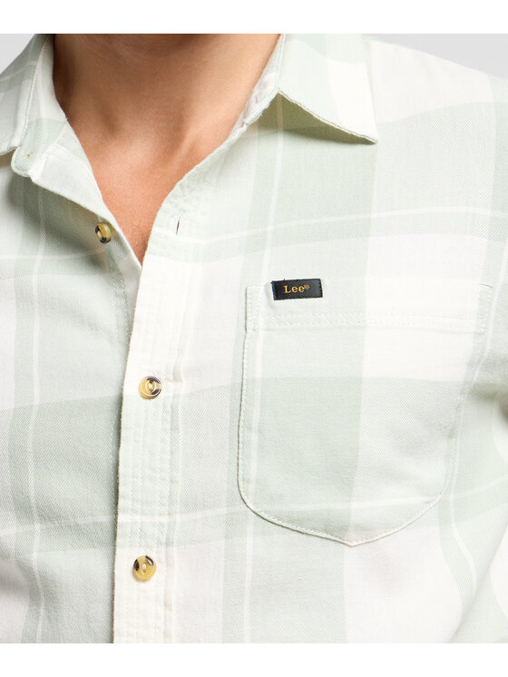 Lee Lee Koszula 112364117 Zielony Relaxed Fit