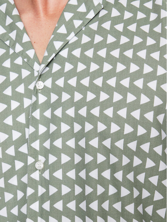 Sisley Sisley Srajca 5WTRSQ021 Zelena Regular Fit